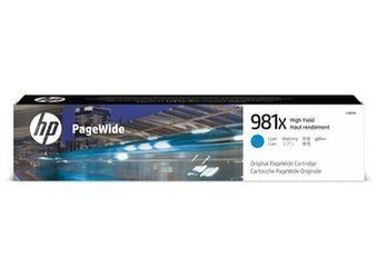 Tusz Oryginalny HP 981X Color PageWide Enterprise MFP 586z 586dn L0R09A Niebieski