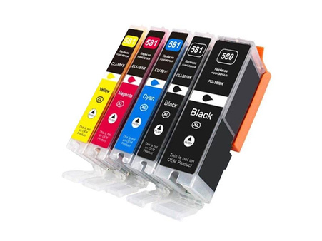 Zgodny Komplet Tuszy do Canon PGI-580XXL + CLI-581XXL PIXMA TS705 TS6350 TS6351 TS8350 TS6151 TS6250 TS8351 TO-PGI580XXL/CLI581XXL