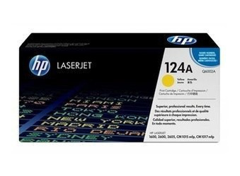 Toner Oryginalny HP Color LaserJet 1600 2600 CM1015mfp 124A Q6002A Żółty