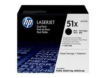 Dwupak Tonerów Oryginalnych HP LaserJet P3005 M3035mfp M3027mfp Q7551XD