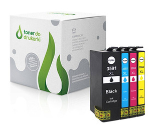 Zgodny Komplet Tuszy do Epson 35XL WorkForce Pro WF-4720DWF WF-4725DWF WF-4730DTWF TO-T3596