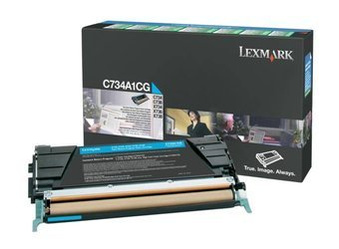 Toner Oryginalny Lexmark C734n C736n X734de X736de X738de C734A1CG Niebieski