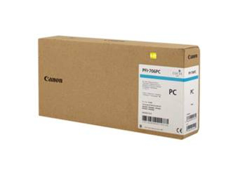 Tusz Oryginalny Canon PFI-706 iPF 8300 iPF 8400 iPF 9400 PFI-706PC Foto Niebieski
