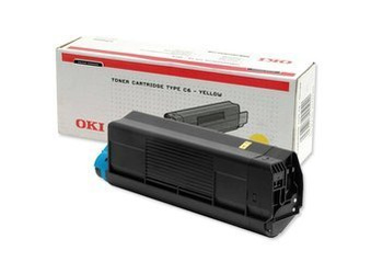 Toner Oryginalny OKI C5100 C5200 C5300 C5400 42127405 Żółty