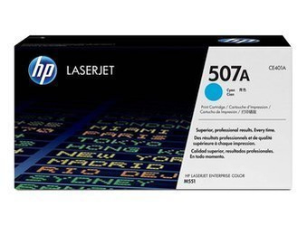 Toner Oryginalny HP Color LaserJet  Enterprise M551dn M551xh M575dn 507A CE401A Niebieski