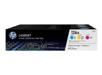 Trzypak Tonerów Oryginalnych HP Color LaserJet CP1025 CP1025NW PRO M275 PRO 100 M175A 126A CF341A CMY