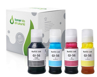 Zgodny Komplet Tuszy do Canon GI-56 Canon PIXMA MAXIFY GX5050 GI-56 TO-GI56