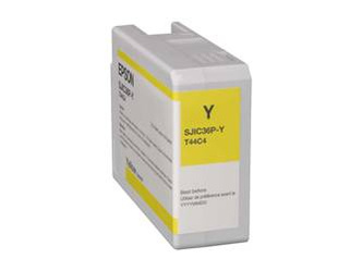 Tusz Oryginalny Epson T44C4 ColorWorks CW-C6000Ae CW-C6500Ae C13T44C440 Żółty