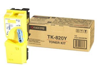 Toner Oryginalny Kyocera FS-C8100DN TK-820Y Żółty