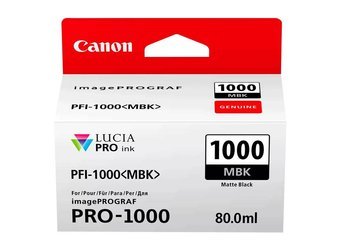 Tusz Oryginalny Canon PFI-1000 iPF Pro-1000 PFI-1000MBK Matowy Czarny