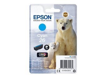 Tusz Oryginalny Epson T2612 Expression Home XP-510 XP-520 XP-600 XP-620 XP-700 XP-800 Niebieski