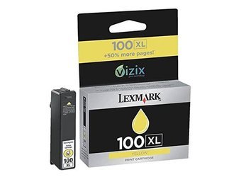 Tusz Oryginalny Lexmark 100XL Intuition S505 Pinnacle Pro901 Genesis S815 Impact S305 14N1071E Żółty