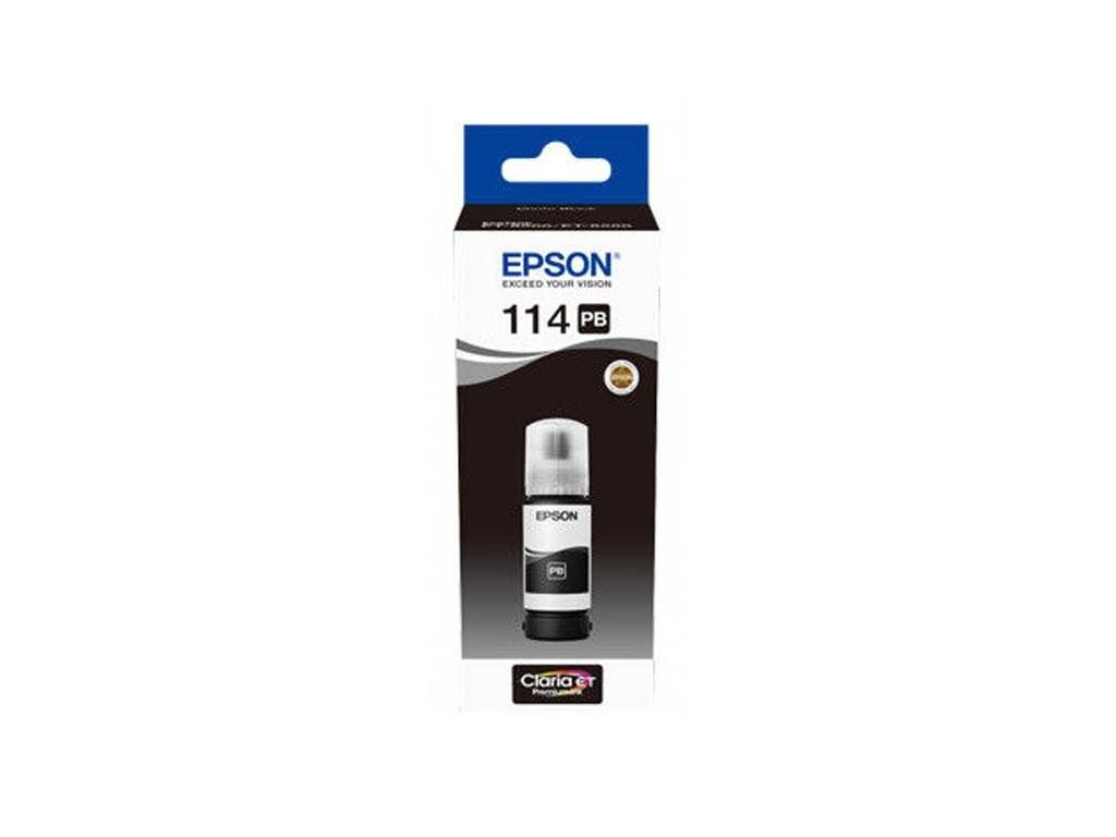 Tusz Oryginalny Epson 114 EcoTank ET8500 ET8550 T07B1 Foto Czarny